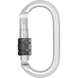 Kratos csavarosan zárható (keylock) acél karabiner
