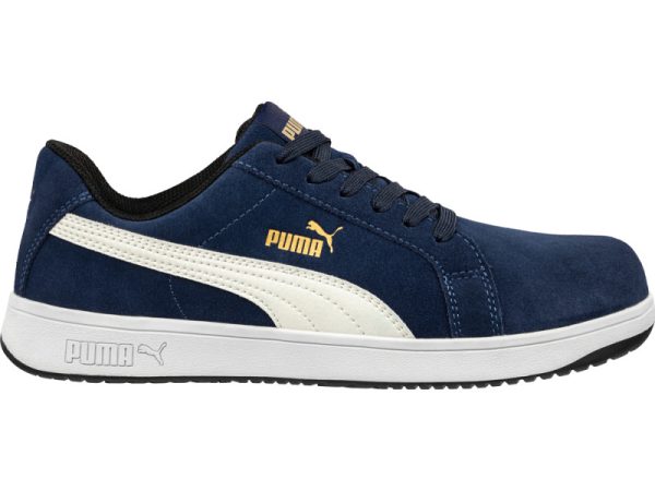 Puma Iconic Suede Navy Low S1PL ESD FO HRO SR munkavédelmi cipőPUM-640020-45 Puma Iconic Suede Navy Low S1PL ESD FO HRO SR munkavédelmi cipőPUM-640020-45