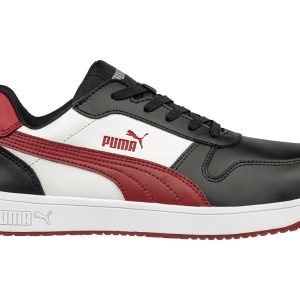 Puma Frontcourt BLK/WHT/RED Low S3L ESD FO HRO SR munkavédelmi cipőPUM-640200-39