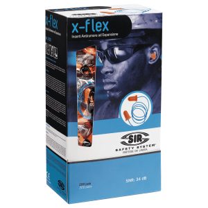 Sir Safety System X-Flex füldugó zsinórral (200pár/cs.)SSY-FC1116