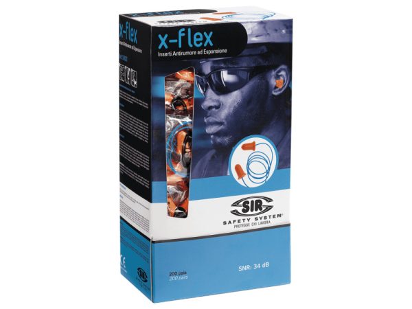 Sir Safety System X-Flex füldugó zsinórral (200pár/cs.)SSY-FC1116