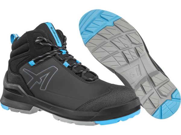 Albatros Taraval Black/Blue Mid S3L ESD FO SR munkavédelmi bakancsALB-638040-36