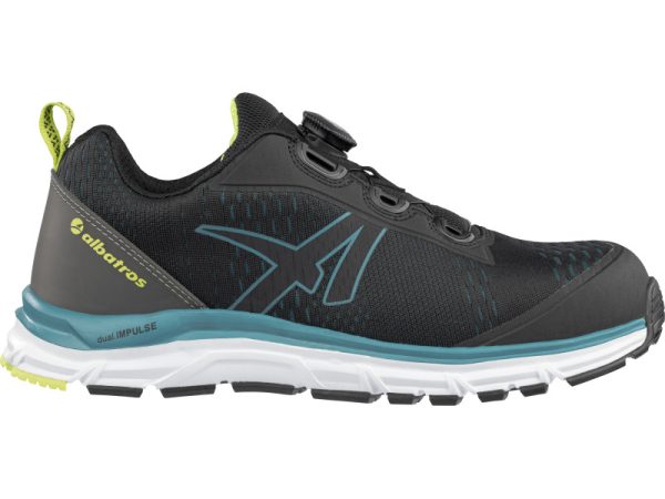 Albatros AER55 Impulse Black Blue Low QL S1P ESD HRO SRA munkavédelmi cipőALB-647502-36