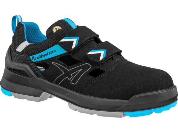 Albatros Forge Air Black/Blue XW Low S1 ESD FO SR munkavédelmi szandálALB-648061-36