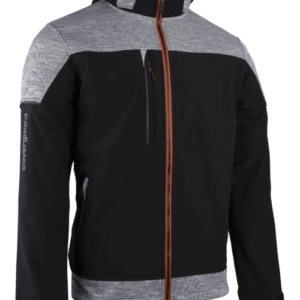 Coverguard BANJO BANJO FEKETE/SZÜRKE SOFTSHELL DZSEKI, NARANCS CIPZÁR_L