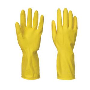 Portwest Sárga Háztartási latex kesztyû(240pár) A800YER