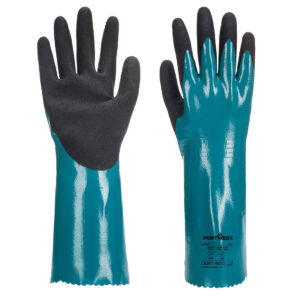 Portwest Kék/Fekete Sandy Grip Lite hosszúszárú kesztyû AP60B8R