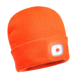 Portwest Narancs Beanie USB újratölthetõ LED-es fejlámpa B029ORR