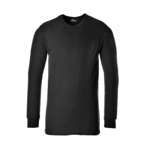 Portwest Fekete Thermal hosszú ujjú póló B123BKR