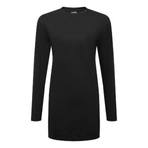 Portwest Fekete Nõi pamut Relaxed Fit póló L/S B194BKR