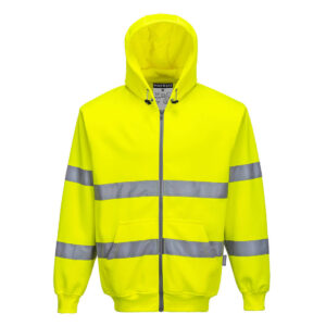 Portwest Sárga Hi-Vis zippzáros pulóver B305YER