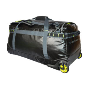 Portwest Fekete PW3 100L Vízálló Duffle gurulós táska B951BKR