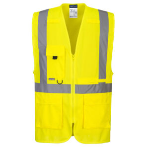 Portwest Sárga Hi-Vis Executive mellény tablet zsebbel C357YER