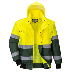 Portwest Sárga/Zöld X Hi-Vis Bomber kabát C565YGR