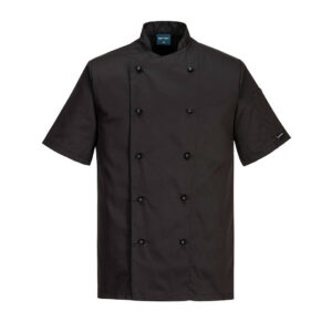 Portwest Fekete Rachel Chefs nõi dzseki S/S C734BKR