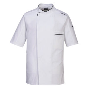 Portwest Fehér Surrey séf kabát S/S C735WHR