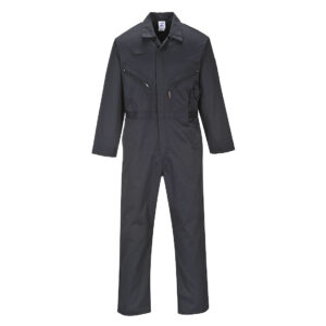 Portwest Fekete Liverpool zip overál C813BKR
