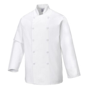 Portwest Fehér Sussex séfkabát L/S C836WHR