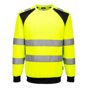 Portwest Sárga/Fekete WX2 Eco Hi-Vis melegítõfelsõ CD805YBR