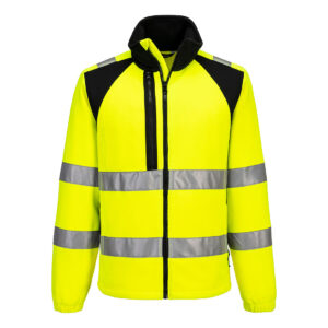 Portwest Sárga/Fekete WX2 Eco Hi-Vis Polár CD807YBR
