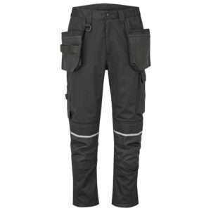 Portwest Fekete WX2 Stretch lengõzsebes nadrág CD845BKR