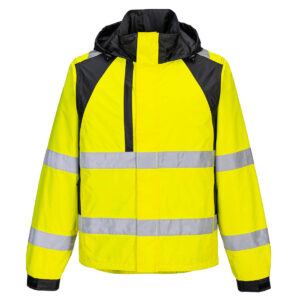 Portwest Sárga/Fekete WX2 Eco Hi-Vis esõkabát CD860YBR