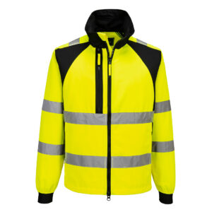 Portwest Sárga/Fekete WX2 Eco Hi-Vis Work kabát CD861YBR