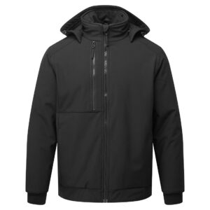 Portwest Fekete WX2 Eco bélelt softshell (2L) CD874BKR