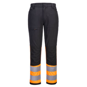 Portwest Narancs/Fekete WX2 Eco Hi-Vis 1. osztályú Eco Hi-Vis szerviznadrág CD888OBR