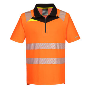 Portwest Narancs/Fekete DX4 Hi-Vis póló S/S DX412OBR
