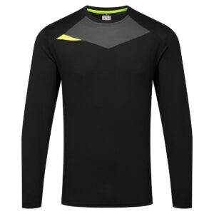 Portwest Fekete DX4 hosszú ujjú póló L/S DX415BKR