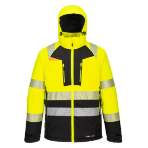 Portwest Sárga/Fekete DX4 Hi-Vis Class 2 télikabát DX430YBR