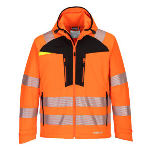 Portwest Narancs/Fekete DX4 Hi-Vis Softshell (3L) DX475OBR