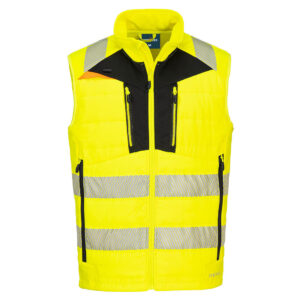 Portwest Sárga/Fekete DX4 Hi-Vis Softshell Mellény DX479YBR