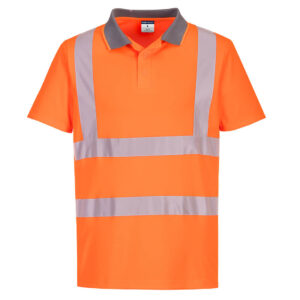 Portwest Narancs Eco Hi-Vis S/S póló (6-os csomag) EC10ORR