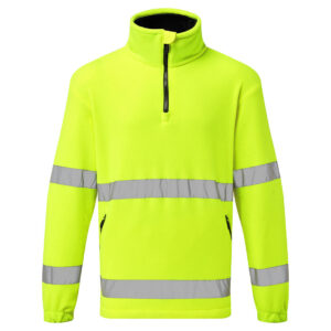Portwest Sárga Hi-Vis 1/2 Zip polár F302YER