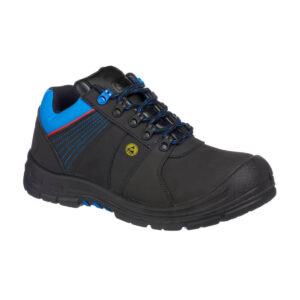 Portwest Fekete/Kék Portwest Compositelite Protector biztonsági cipõ S3 ESD HRO FD27BKB