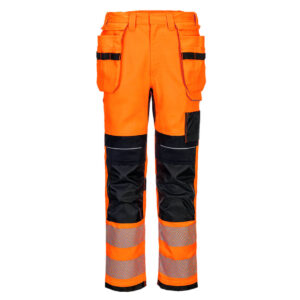 Portwest Narancs/Fekete PW3 FR Modaflame HVO lengõzsebes lángálló nadrág FR415OBR