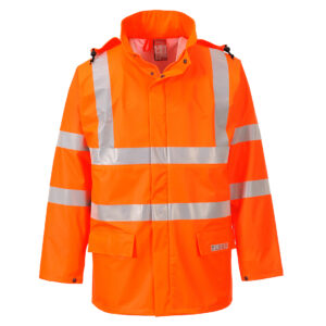 Portwest Narancs Sealtex Flame Hi-Vis lángálló esõkabát FR41ORR
