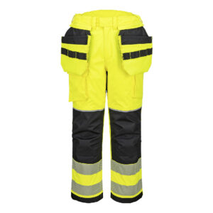 Portwest Sárga/Fekete PW3 FR Modaflame Hi-Vis lengõzsebes téli nadrág FR427YBR