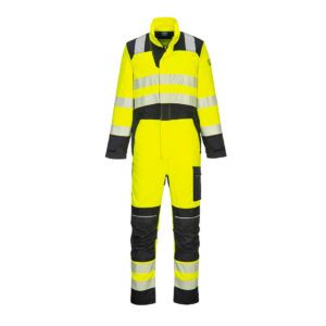 Portwest Sárga/Fekete PW3 FR Modaflame Hi-Vis lángálló overál FR507YBR
