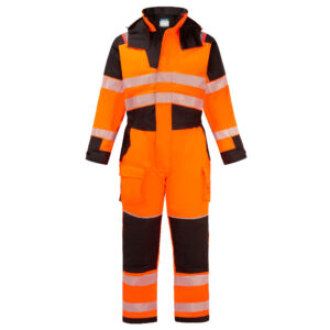 Portwest Narancs/Fekete PW3 Modaflame Rain+ Hi-Vis Multi-Norm FR téli overál FR516OBR