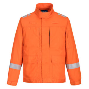 Portwest Narancs Bizflame Plus Lightweight Stretch lángálló kabát FR601ORR