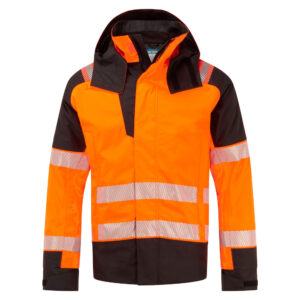 Portwest Narancs/Fekete PW3 FR Modaflame Hi-Vis téli esõkabát FR606OBR
