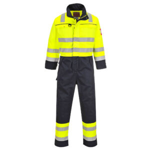 Portwest Sárga/Navy Hi-Vis Multi-Norm overál FR60YNR