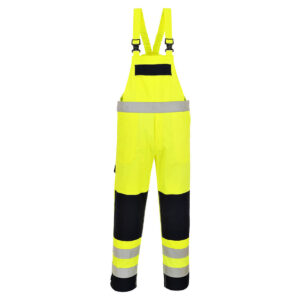 Portwest Sárga/Navy HiVis Multi-Norm mellesnadrág FR63YNR