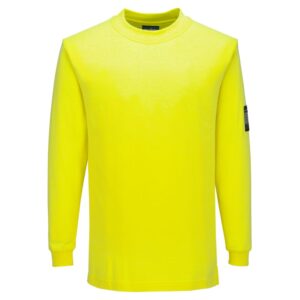 Portwest Sárga Modaflame Knit FR lángálló hosszú ujjú póló FR806YER