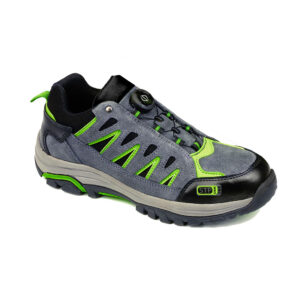 Portwest Szürke/Zöld Steelite Wire Lace Safety Trainer S1P HRO FT18GGN