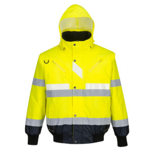 Portwest Sárga/Navy Glowtex 3 az 1-ben dzseki G465YNR
