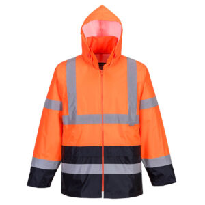 Portwest Narancs/Navy Hi-Vis Classic Contrast esõdzseki H443ONR